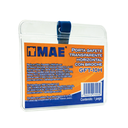 Gafete transparente vertical marca mae 1pieza	