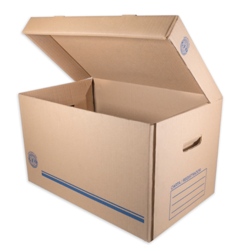 Caja de archivo GEO kraft para registrador carta	