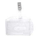 Gafete transparente vertical marca mae 1pieza	