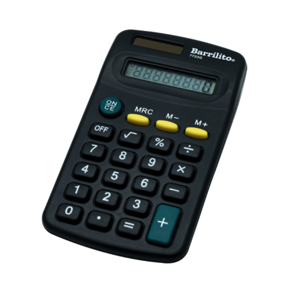 Calculadora de escritorio 12 dígitos Barrilito calculadora escritorio mediana	