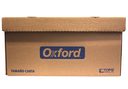 Caja para archivo Oxford Kraft carta tapa integrada tipo cofre	
