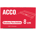 Broche de 8 cm ACCO capacidad hasta 300hojas	