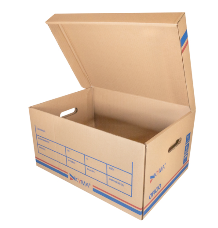 Caja de carton KYMA para archivo oficio 1 pieza