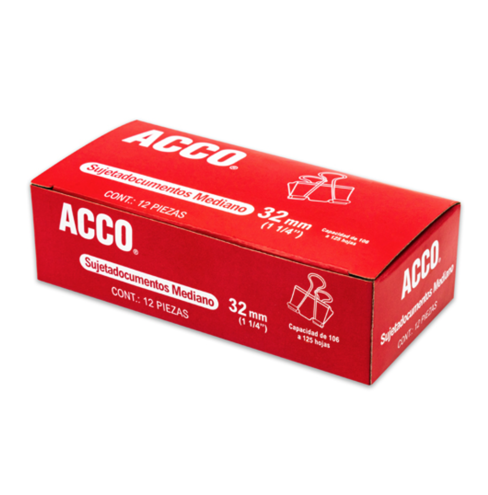Sujeta documentos chico ACCO capacidad hasta 60 hojas