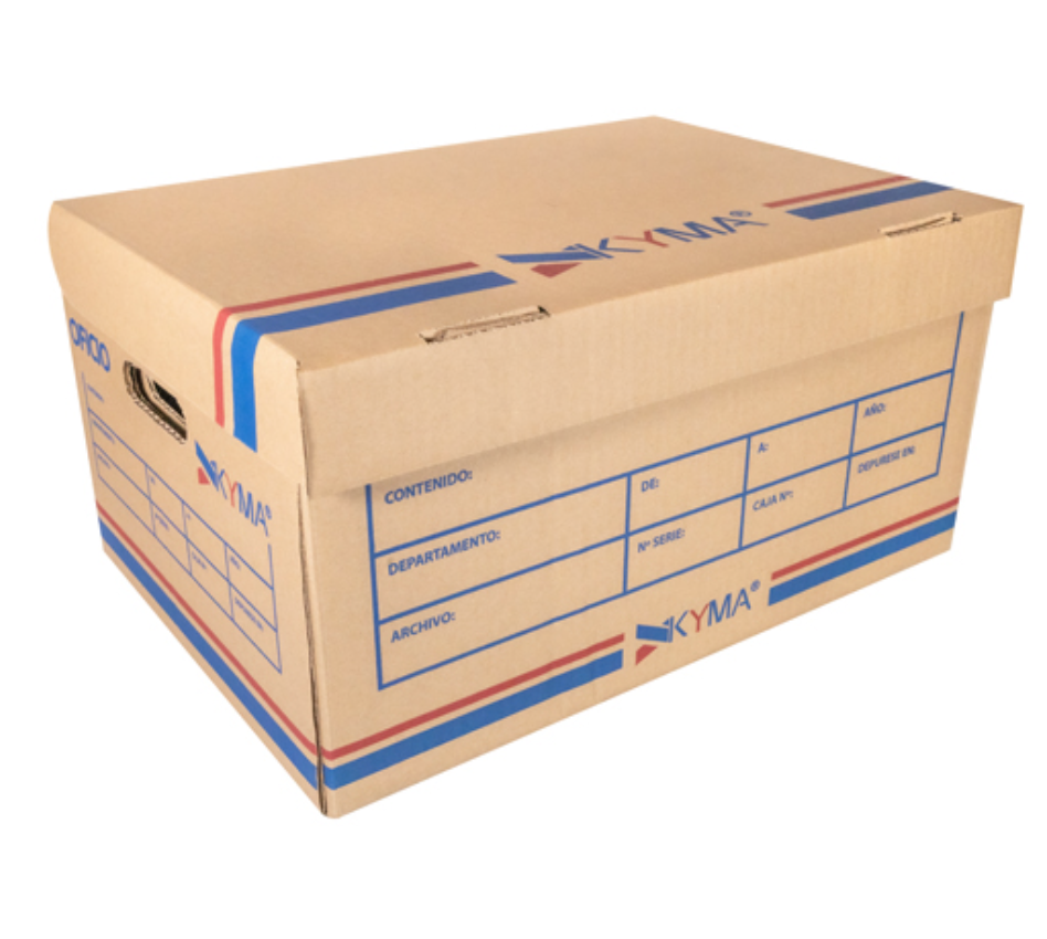 Caja de carton KYMA para archivo oficio 1 pieza