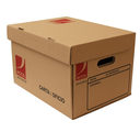 Caja de archivo carta/oficio ACCO hecha de cartón corrugado kraft