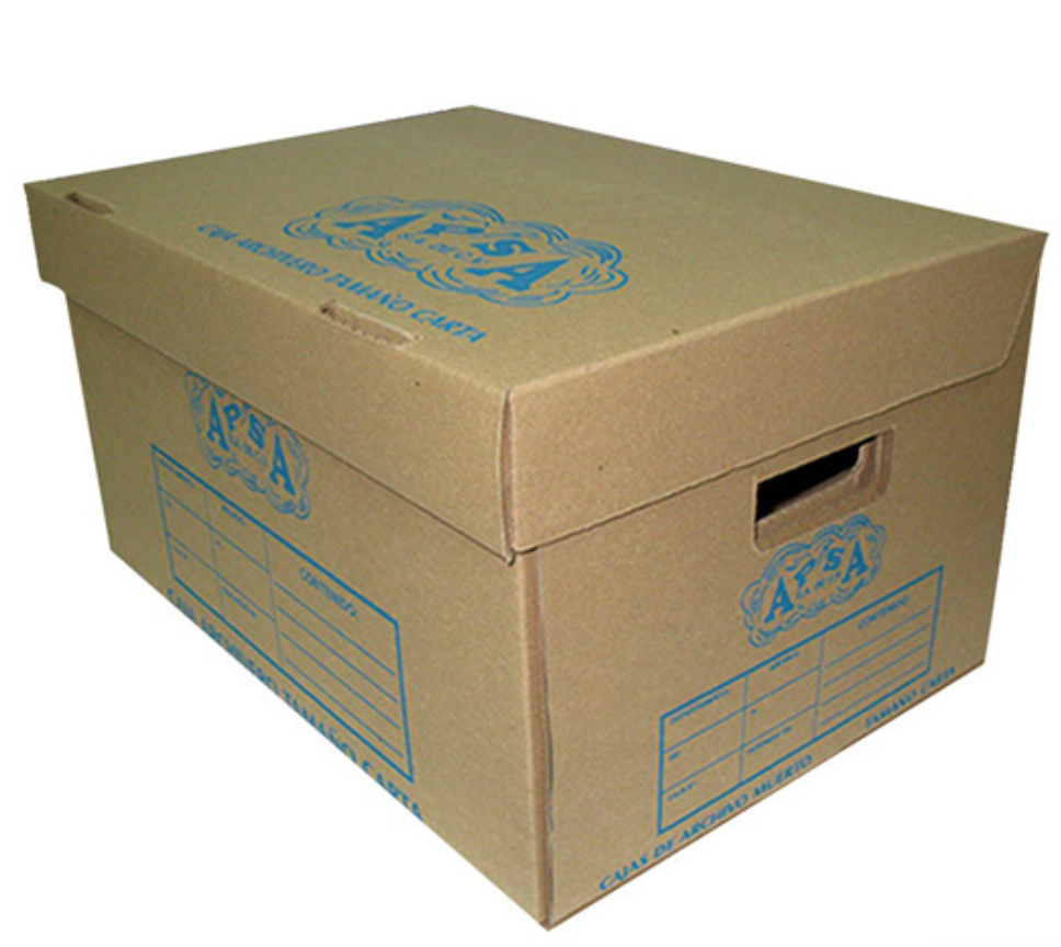 Caja de archivo kraft APSA tamaño carta caja de cartón corrugado
