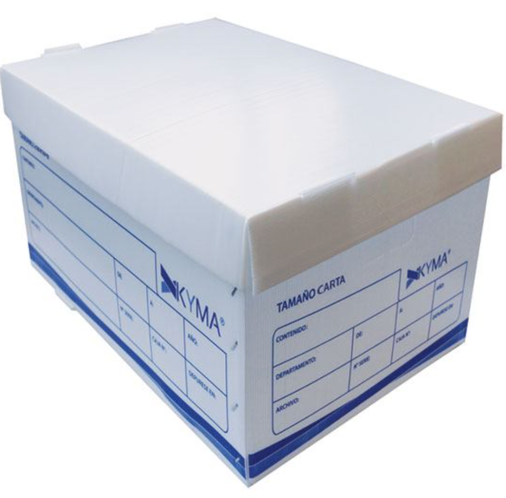 Caja plástica KYMA para archivo carta 1 pieza
