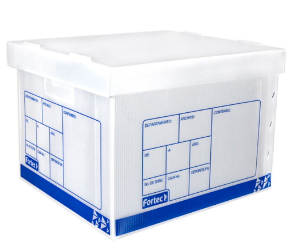 Caja de archivo plástica Fortec carta/oficio	