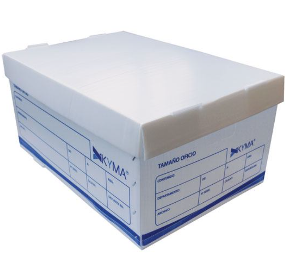 Caja plástica KYMA para archivo oficio 1 pieza