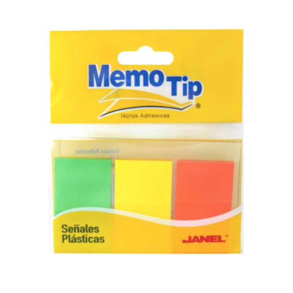 Señales plásticas memo tip 3 colores 75 señales	