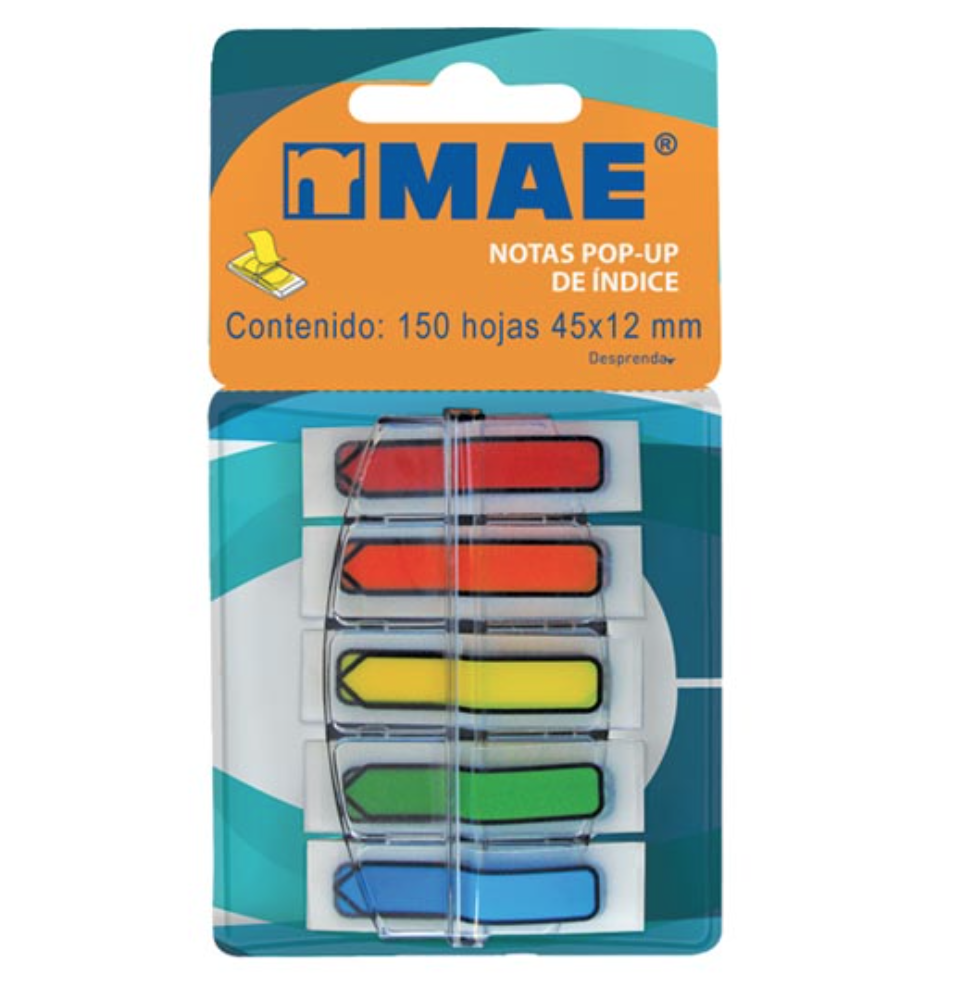 Banderitas Pop Up de índice (flecha) MAE.	 (copia)