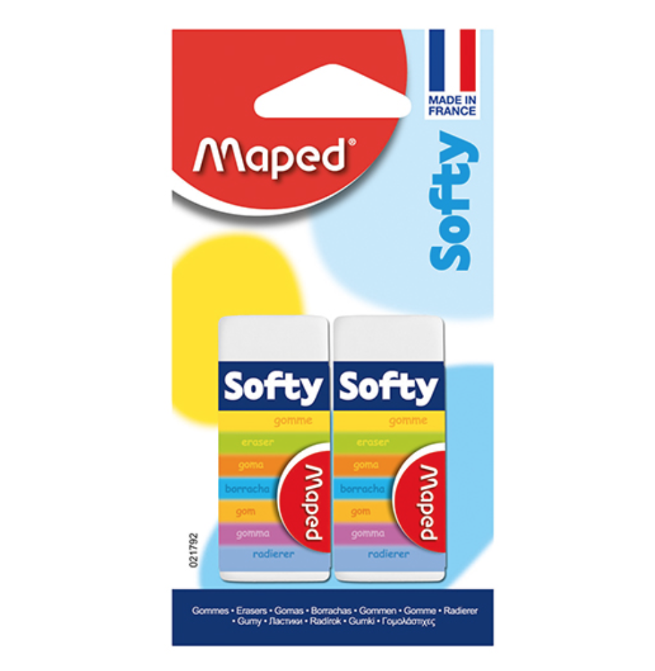 Goma softy Maped blíster con 2 piezas tipo migajón	