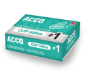 Clip gótico no. 1 ACCO capacidad hasta 25 hojas	