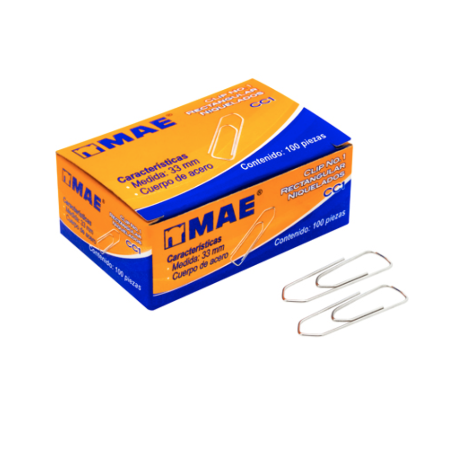 Clip rectangular no. 1 mae