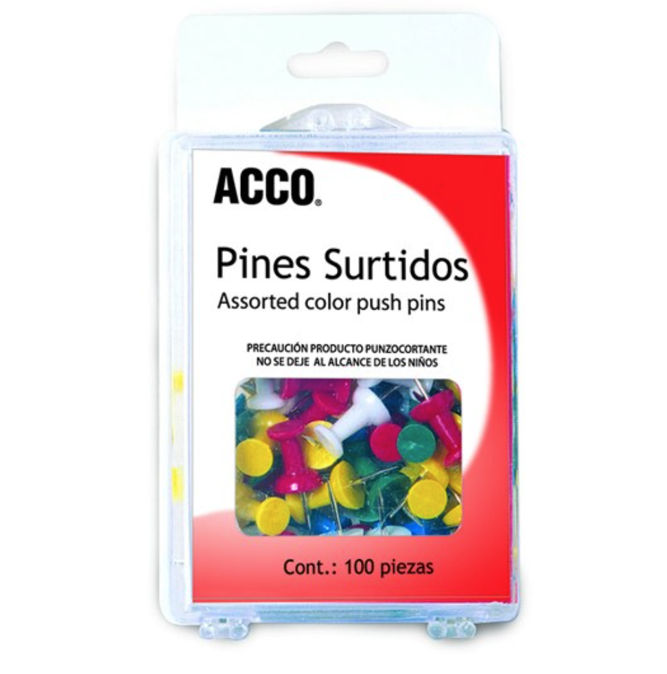 Pines de presión ACCO colores surtidos