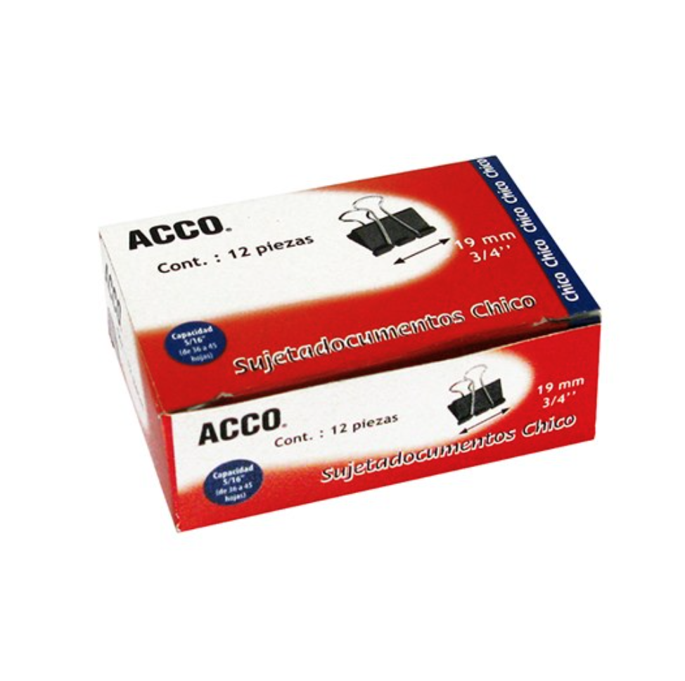 [ACO-SUJ-P2462] Sujeta documentos chico ACCO capacidad hasta 60 hojas