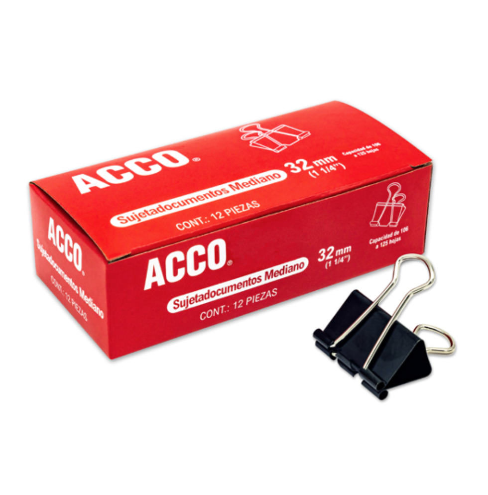[ACO-SUJ-P2463] Sujeta documentos mediano ACCO capacidad hasta 125 hojas