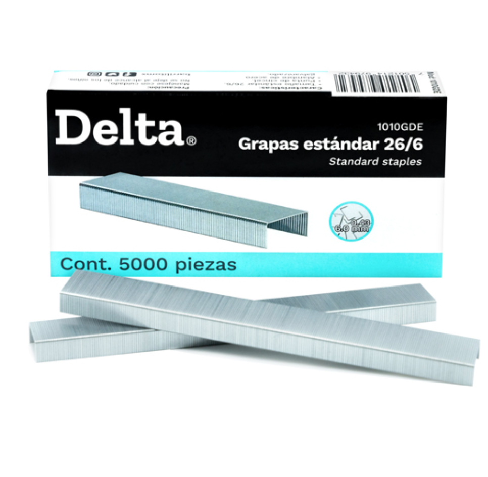 [BAR-GRA-GDE] Grapa estándar 26/6 Barrilito caja con 5000 grapas