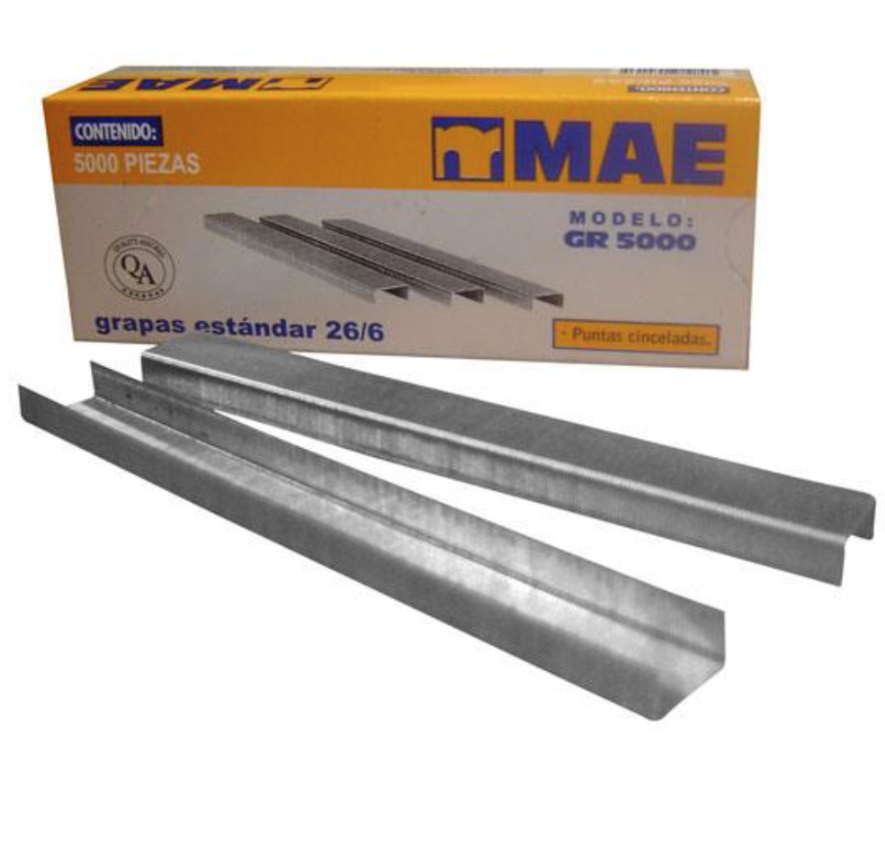 [MAE-GRA-GR5000] Grapa estándar mae de 26/6 caja con 5000 grapas