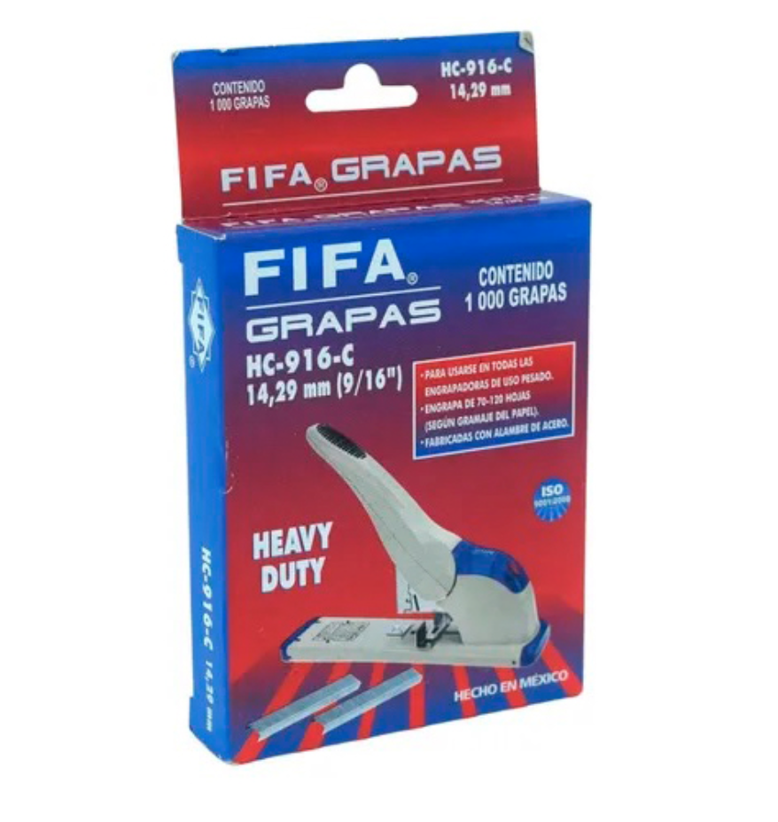 Grapas de uso pesado 9/16 FIFA Heavy Duty HC-916-C caja con 1,000 grapas	