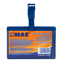 Gafete azul horizontal marca mae 1 pieza