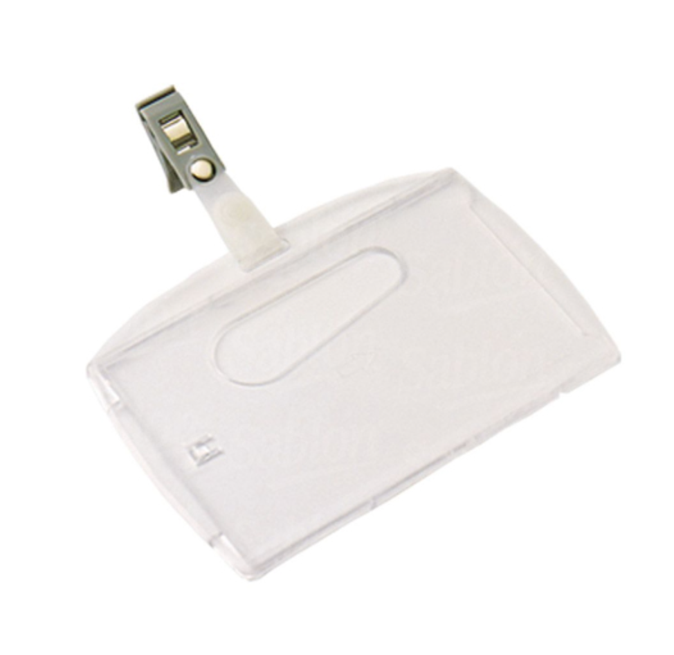 Gafete con caimán Sablón uso horizontal 7 x 11 cm	