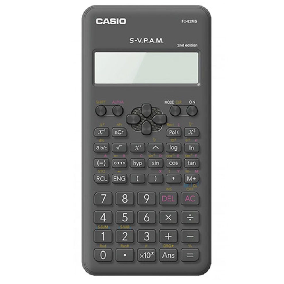 [CAS-CAL-FX82MS2] Calculadora científica 240 funciones CASIO 2 lineas en pantalla