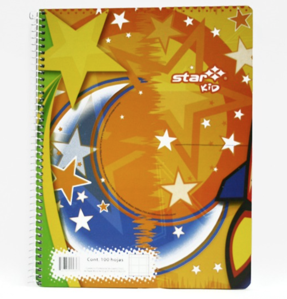 [EST-CUA-460] Cuaderno profesional star kid Estrella cuadro grande 7 mm 100 hojas
