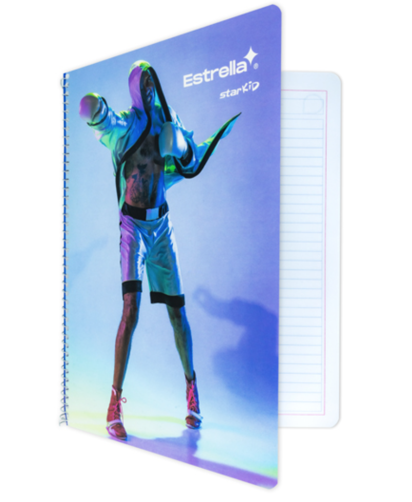 [EST-CUA-458] Cuaderno profesional star kid Estrella raya 100 hojas	