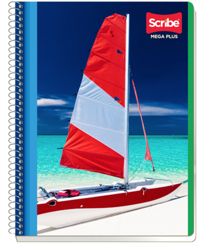 [SCR-CUA-S7512] Cuaderno Scribe profesional mega plus cuadro chico (5 mm), con 100 hojas	