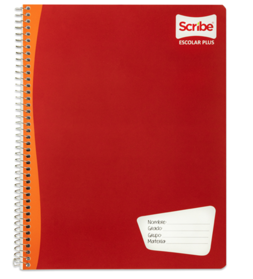 Cuaderno Scribe profesional escolar plus cuadro grande (7 mm), con 100 hojas	