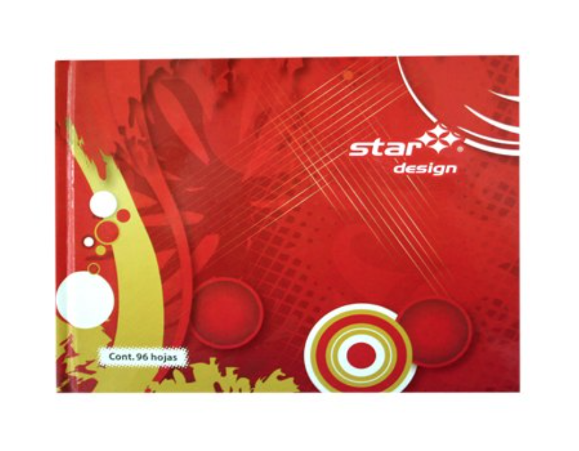 Libreta 1/4 forma italiana Estrella raya96 hojas	