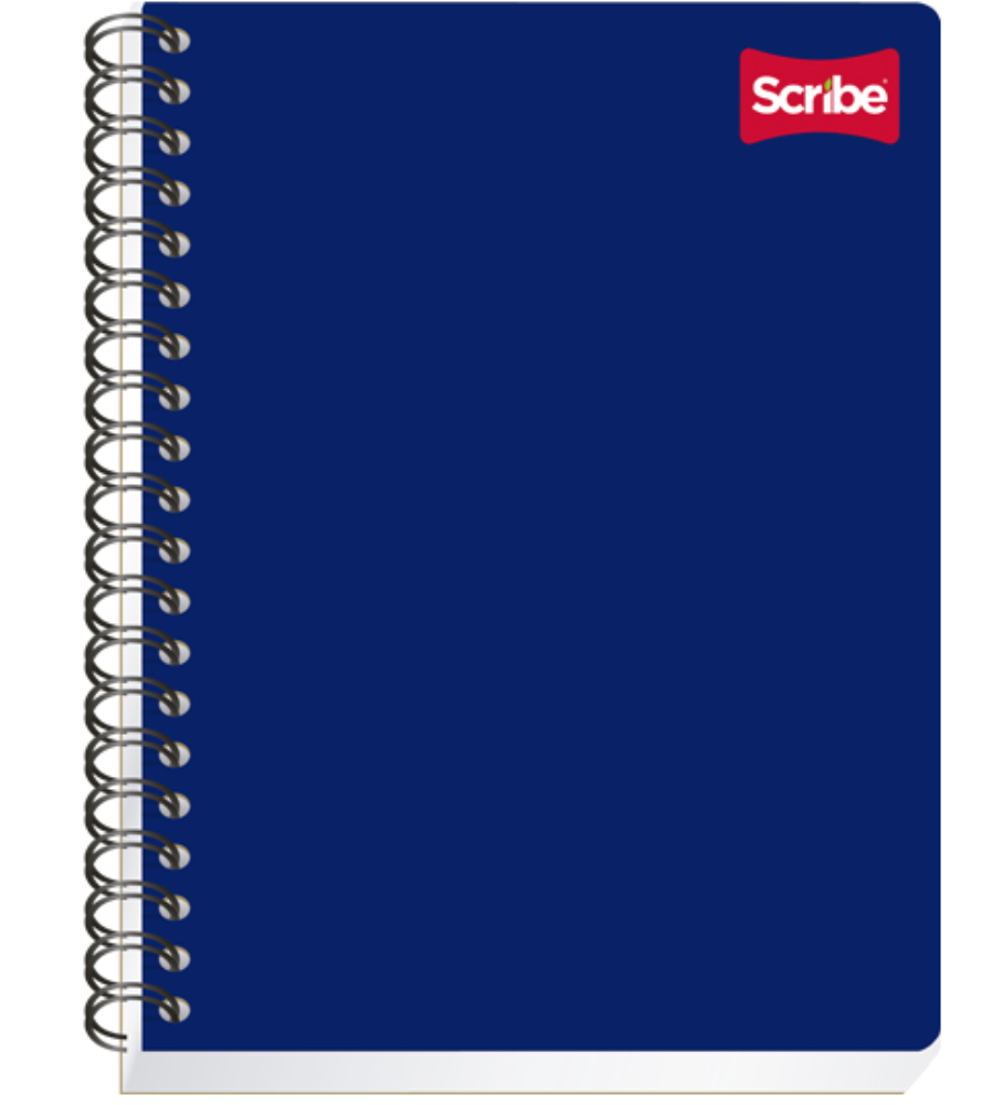 Cuaderno Scribe profesional clásico cuadro grande (7 mm), con 100 hojas	