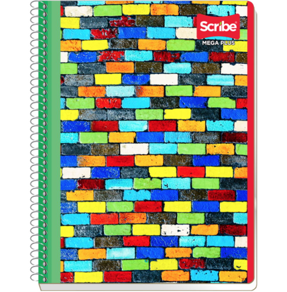 Cuaderno Scribe profesional mega plus cuadro grande (7 mm), con 100 hojas	
