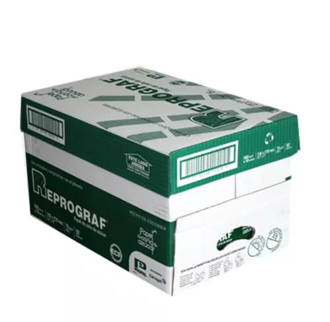 Papel bond Ecológico carta Reprograf blancura 92% 75gr