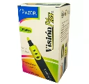 Resaltador de texto Vision Plus punta cincel 6 mm amarillo caja con 12 pzas