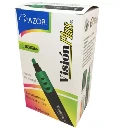 Resaltador de texto Vision Plus punta cincel 6 mm color verde caja con 12 pzas