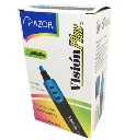 Resaltador de texto Vision Plus punta cincel 6 mm color azul caja con 12 pzas