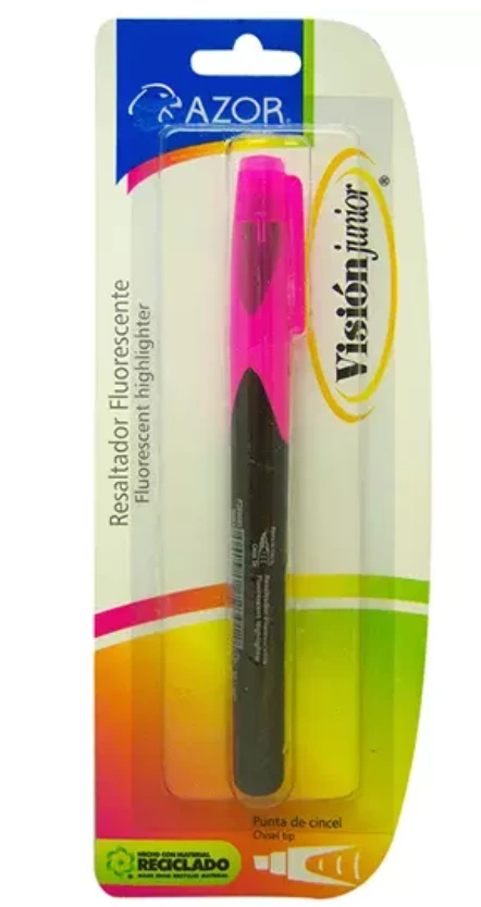 [AZO-MAR-2810RS] Resaltador de texto Vision Junior puntacincel 4 mm color rosa blíster