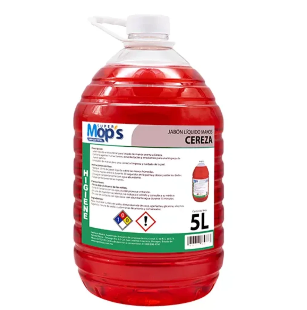[MOP-JABCE-5L] Jabon para manos Super mops aroma cereza5 Lt.