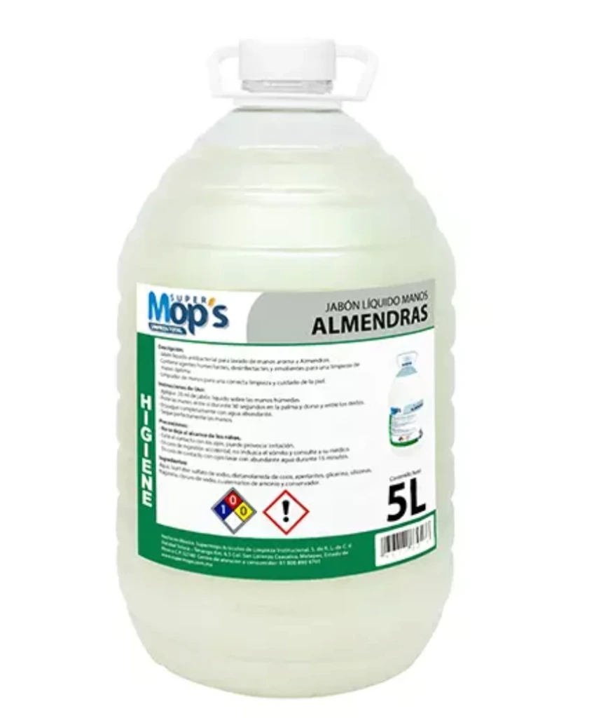 [MOP-JABAL-5L] Jabon para manos Super mops aroma almendra 5 Lt.