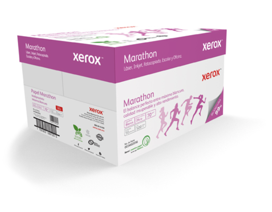 Papel Marathon oficio XEROX 99% blancura 70gr