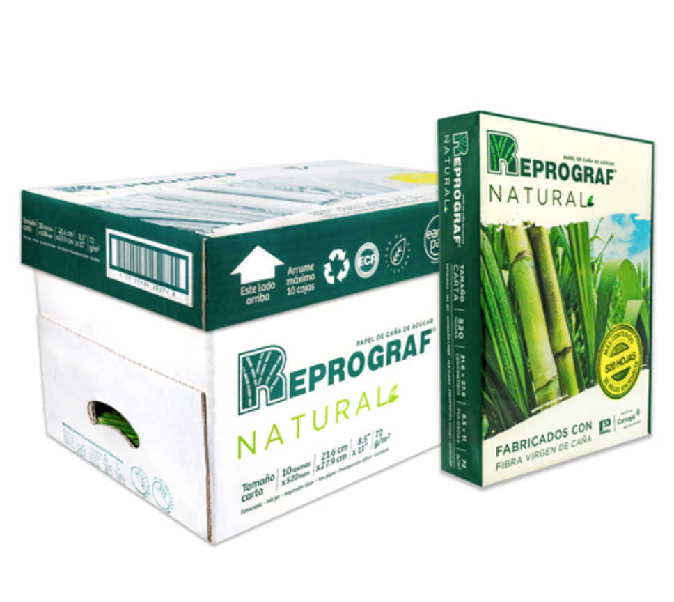 [SAJ-PAP-REPRNAT] Papel bond Ecológico carta Reprograf Natural (beige) 72gr