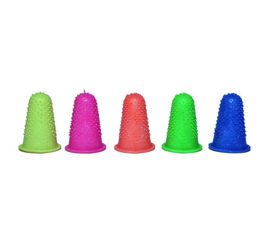 Dedal Hércules de hule no. 11 colores surtidos bolsa con 20 piezas	